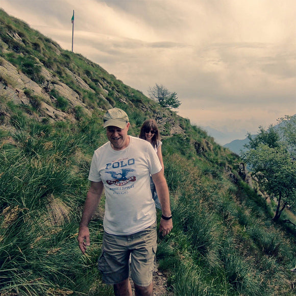 Hiking the Pre-Alps of Lake Como, Italy with guests on an active adventure and day excursion.